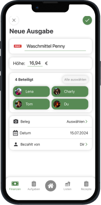 Verwaltungs-App Ausgaben